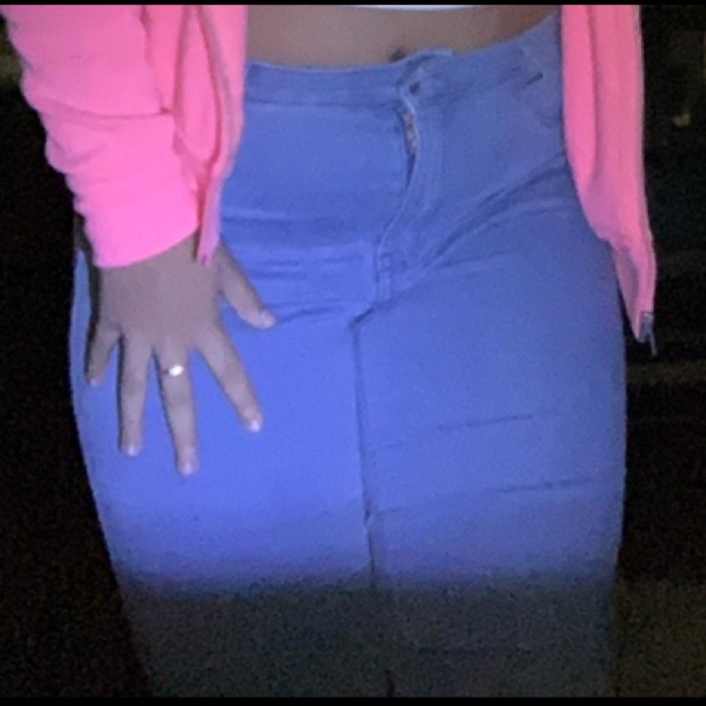 Light Blue Butt Lift Skinny Jeans